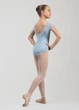 Купальник з коротким рукавом реглан KATIE мікрополіамід+сітка флок, powder blue, 122см - зображення 3
