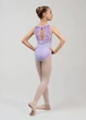 Купальник майка MIMI мікрополіамід+сітка флок, lilac, 128см - изображение 2