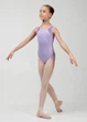 Купальник майка MIMI мікрополіамід+сітка флок, lilac, 128см - изображение 3