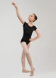 Купальник з коротким рукавом KIKI мікрополіамід+сітка флок, black, 134см - изображение 5