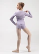 Шорти розігрівочні MILLIE JUNIOR з відворотом rayon rib knit, lilac, 146см - зображення 4