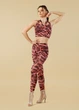 Лосини Grand Prix LUMI з кокеткою біфлекс, wild red, XS - изображение 3