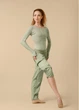 Рукави розігрівочні закриті VANESSA rayon rib knit, pistachio, XS-S - зображення 2