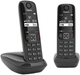 Telefon stacjonarny Gigaset AS690 Duo Black (L36852-H2816-D201) - obraz 2