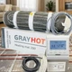 Нагрівальний мат GrayHot 0,6 м² 92W + програмований регулятор, комплект теплої підлоги, площа 11,5 м² (1725 Вт) - изображение 1