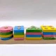 Дерев’яний геометричний сортер "WToys", в коробці - зображення 2