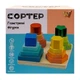 Деревʼяний геометричний сортер "WToys", 12,5х12,5 см, в коробці - зображення 1