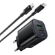 Мережевий зарядний пристрій Borofone BAS85A Star PD30W+QC3.0 (1USB-A/1C) + кабель Type-C to Type-C Black - зображення 4