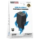Мережевий зарядний пристрій Borofone BAS83A Star PD20W+QC3.0 (1USB-A/1C) Black - зображення 2