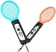 Uchwyt Yaxo na Joy-Con Tennis Pro Set do NS/NS2 Inferno Pomarańczowy/Niebieski (YGTPSJCH01CM) - obraz 1