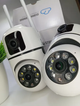 Уличная Wi-FI Камера видеонаблюдения 8 MP/ 360°, поворотная уличная IP видеокамера с двумя объективами, встроенный динамик, ночное видение, умное отслеживание человека, защита для улицы и дома - изображение 9