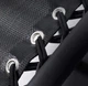 Садовый шезлонг Zero Gravity XXL раскладной 180×64×110 см стальной каркас до 120 кг черный с подстаканником и подголовником - изображение 4