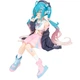 Колекційна фігурка Hatsune Miku сидяча з ПВХ пластику 15 см, статуетка Хацуне Міку декоративна для інтерʼєру - изображение 4