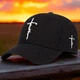 Бейсболка Snapback черная, универсальный размер 56-61 см, полиэстер, стильная кепка для весны и лета - изображение 6