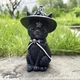 Статуэтка 3D Кот волшебник Фамильяр 11 см на подставке, фигурка игрушечная кот в панаме для интерьера - изображение 7