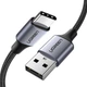 Кабель Ugreen US288 USB 2.0 to USB Type-C Cable алюминиевое плетение 3A 0.5 м Black - изображение 2