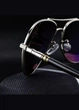 Солнцезащитные черные мужские очки Авиаторы, Aviator очки большие капли мужские - изображение 10