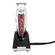 Професійний тример для окантування Wahl Detailer Wide Cordless Li 08171-016 з T-подібним ножем із легованої сталі, 6800 об/хв, роторний мотор, акумулятор + мережа, бордовий - изображение 2