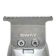 Професійний тример для окантування Sway Vester 115 5101 з Т-подібним ножем із легованої сталі, 6000 об/хв, роторний мотор, акумуляторно-мережевий, сріблястий - изображение 7