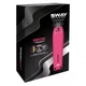 Професійний тример для окантовки волосся та бороди Sway Neon 115 5108 з Т-подібним ножем 40 мм, титановим покриттям лез, роторним мотором 7200 об/хв, висотою зрізу 0,1 мм, комбінованим живленням та автономністю 120 хв рожевий - изображение 3