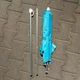 Парасоля садова пляжна 150×180 см синя кругла для рибалки дачі тераси кафе захист від сонця дощу Yiwu - зображення 4