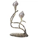 Металлическая статуэтка цветка каллы Calla Lilies 14х8х25 см для домашнего декора и камина - изображение 1