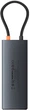 USB-хаб Baseus Metal Gleam II USB-C 10в1 HDMI / USB-A / USB-C / RJ45 / SD/TF (6932172689667) - зображення 3