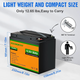 Аккумуляторная батарея Eco-Worthy LiFePO4 12.8V 50Ah 640Wh с BMS, до 15000 циклов для солнечных систем и ИБП - изображение 4