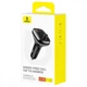 Автомобільний АЗП Baseus FM Launcher S-13 2USB + Type-C black - зображення 2