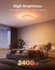 Потолочний світильник Govee H60A4 30 см Smart Square Ceiling Light, RGBWW + RGBIC, WI-FI/Bluetooth Білий (H80A4C01) - зображення 5