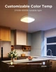 Потолочний світильник Govee H60A4 30 см Smart Square Ceiling Light, RGBWW + RGBIC, WI-FI/Bluetooth Білий (H80A4C01) - зображення 7