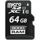 Карта пам'яті microSDXC 64GB Goodram Class 10 UHS-I + SD-adapter (M1AA-0640R12) - изображение 1