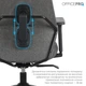 Офисное кресло OfficePro Fusion OC577G Gray (OC577G) - изображение 9