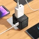 Мережевий зарядний пристрій Hoco AC31, USB/2 Type-C, PD 25W, black - зображення 8