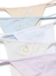Набор трусиков Victoria's Secret (4245789874) 5-Pack Bridal Stretch Cotton V-String L комбинированные - изображение 2