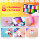 Аквагрим неоновый Face Body Paint набор 24 цвета и 1 кисть - изображение 7