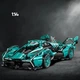 Конструктор Emissi Technic Спортивный болид - стримлайнер, 1280 деталей, масштаб 1:14 (36*16 см), от 5 лет, цвет Tiffany Blue - изображение 1
