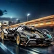 Конструктор Emissi Technic футуристичний спорткар стримлайнер 1280 деталей, модель кібертрака 1:14, сіро-жовтий, подарункова коробка - зображення 4