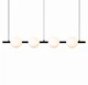 Потолочная LED люстра VALESO G5105-4, металл + акрил, чёрный, 64W, 4000Lm, CCT - изображение 2