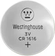 Літієва батарейка Westinghouse Lithium таблетка CR1616 5шт/уп blister - изображение 2