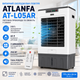 Кондиционер климатический напольный охладитель воздуха ATLANFA AT-L05A 60L 250W с аккумуляторами мобильный испарительный кулер воздухоохладитель холода для дома и офиса - изображение 1