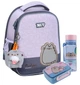 Рюкзак шкільний каркасний + пляшка + ланчбокс Yes Pusheen H-100S - зображення 1
