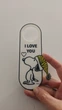 Табличка на дверну ручку снупі I LOVE YOU. Aivory - изображение 2