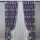 Комплект готовых штор VR-Textil с вышивкой гладью № 2056ш Синий 200х270 см 2шт (32-407) - изображение 2