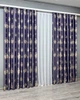 Комплект готовых штор VR-Textil с вышивкой гладью № 2056ш Синий 150х270 см 2шт (33-1063) - изображение 4