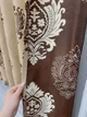 Комплект готових штор VR-Textil Льон Корона № 2059ш Бежевий з коричневим 200х270 см 2 шт (32-412) - зображення 7