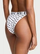 Котонові трусики-танга Victoria's Secret Exploded Logo Cotton 90s Brief Panty M Білі Vs White Dots 27273297 - изображение 2