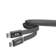 Кабель USB YOKI AI65 AIR Series Type-C to Type-C 60W (20V/3A) 1.2m, качественный кабель для быстрой зарядки и передачи данных, поддержка Power Delivery, стабильная синхронизация устройств, для смартфонов, планшетов и ноутбуков Black - изображение 1