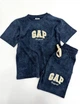 Детский костюм GAP на мальчика (футболка+шорты) 122-128 см синий графит - изображение 2