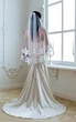 Вишукана двоярусна весільна фата Light ivory Lady Solomia СE-106 - изображение 2